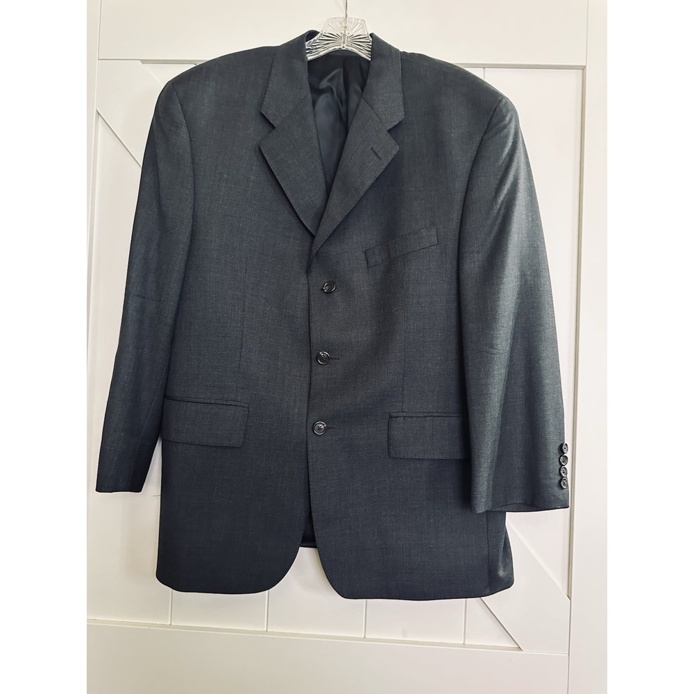 Lauren Ralph Lauren Men's Dark Gray Wool Cashmere Blend Blazerโ Size 42S